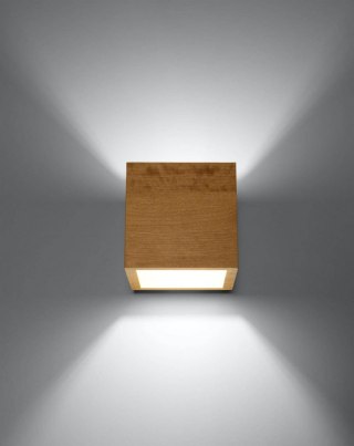Sollux Lighting Kinkiet QUAD naturalne drewno