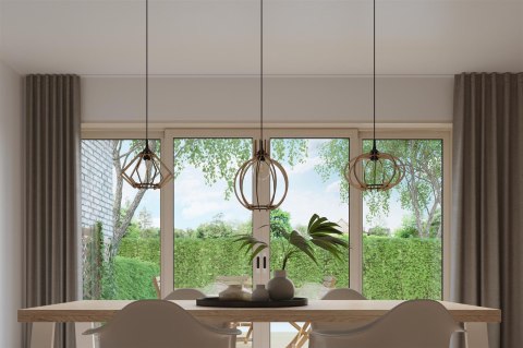 Sollux Lampa wisząca ARANCIA naturalne drewno