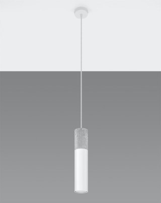 Sollux Lampa wisząca BORGIO 1 biały