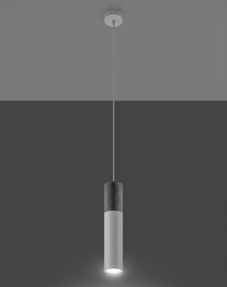 Sollux Lighting Lampa wisząca BORGIO 1 biały