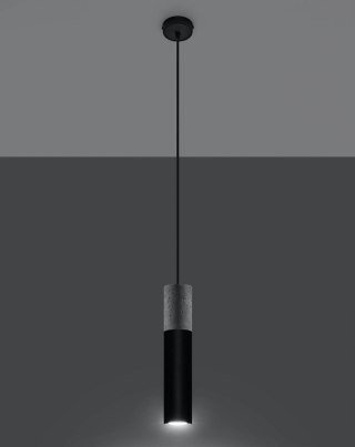 Sollux Lighting Lampa wisząca BORGIO 1 czarny
