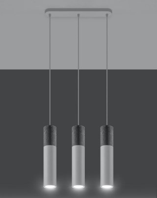 Sollux Lampa wisząca BORGIO 3L biały