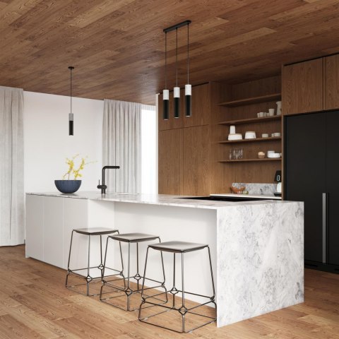 Sollux Lampa wisząca BORGIO 3L czarny