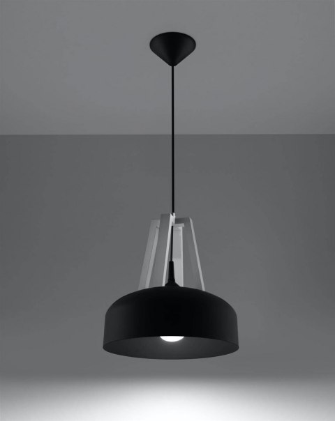Sollux Lampa wisząca CASCO czarna/biała