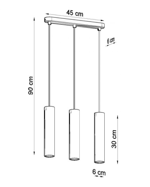 Sollux Lampa wisząca LUVO 3L