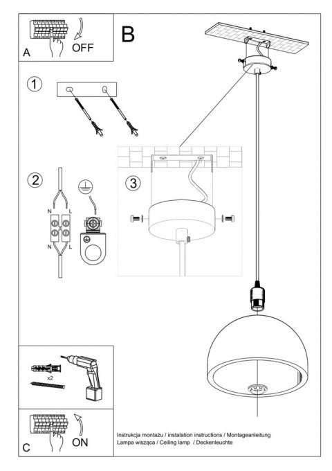 Sollux Lampa wisząca PABLITO