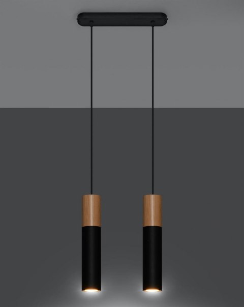 Sollux Lampa wisząca PABLO 2 czarna
