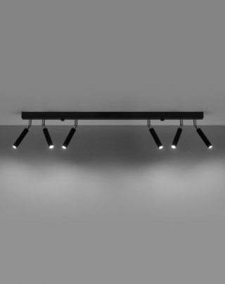 Sollux Lampa Plafon EYETECH 6 czarny