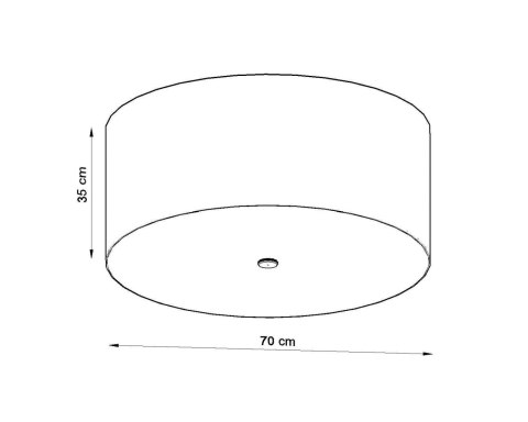 Sollux Lampa Plafon OTTO 70 biały