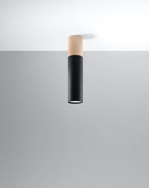 Sollux Lampa Plafon PABLO czarny