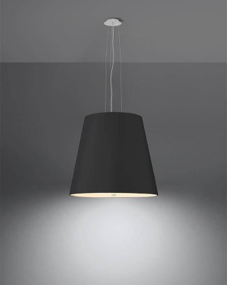Sollux Lampa Żyrandol GENEVE 50 czarny