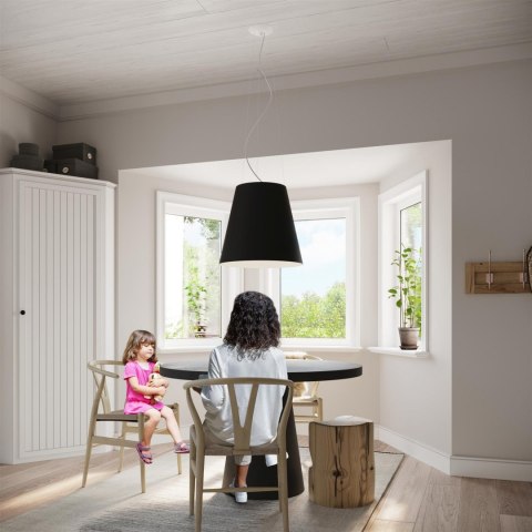 Sollux Lampa Żyrandol GENEVE 50 czarny