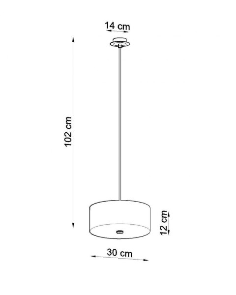 Sollux Lampa Żyrandol SKALA 30 biały