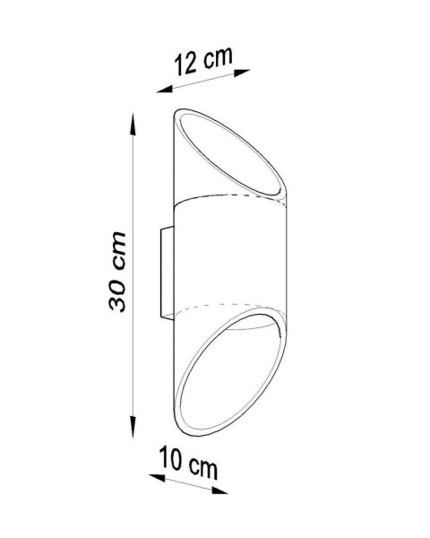 Sollux Lampa Kinkiet PENNE 30 biały