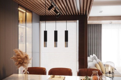 Sollux Lampa wisząca LOOPEZ 3L czarny/chrom