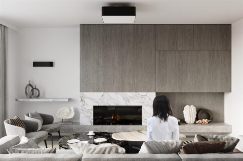 Sollux Lampa Plafon LOKKO 45 czarny