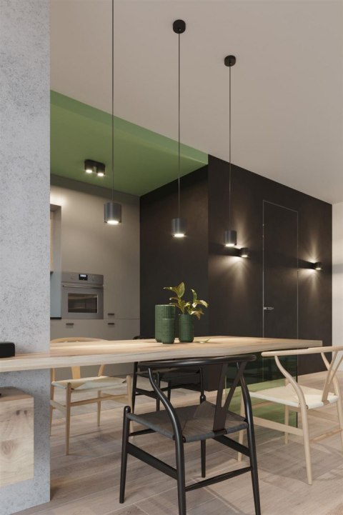 Sollux Lampa Plafon ORBIS 1 czarny