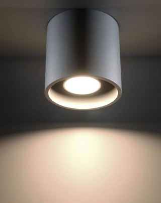 Sollux Lampa Plafon ORBIS 1 szary