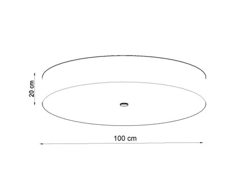 Sollux Lampa Plafon SKALA 100 biały