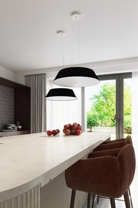 Sollux Lampa Plafon VEGA 70 czarny