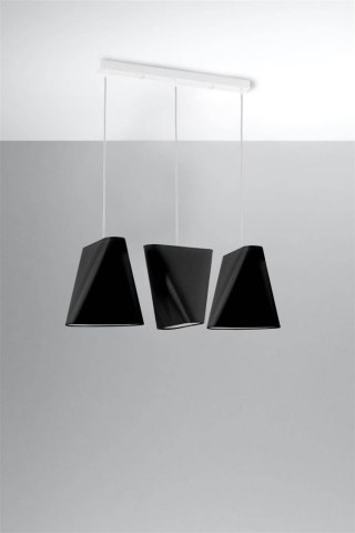 Sollux Lampa Żyrandol BLUM 3 czarny