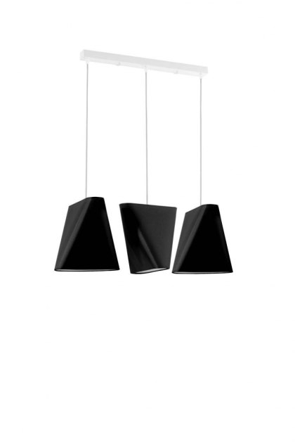 Sollux Lampa Żyrandol BLUM 3 czarny