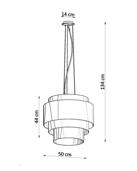 Sollux Lampa Żyrandol REFLEXION 50 biały