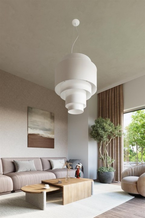 Sollux Lampa Żyrandol REFLEXION 50 biały