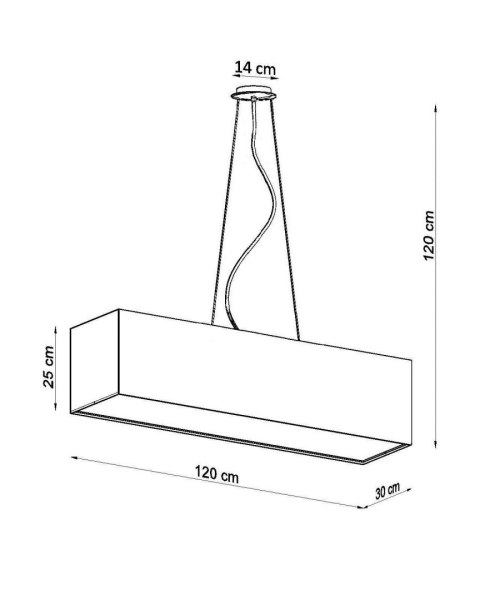 Sollux Lampa Żyrandol SANTA 120 biały