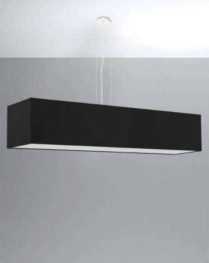 Sollux Lampa Żyrandol SANTA 120 czarny