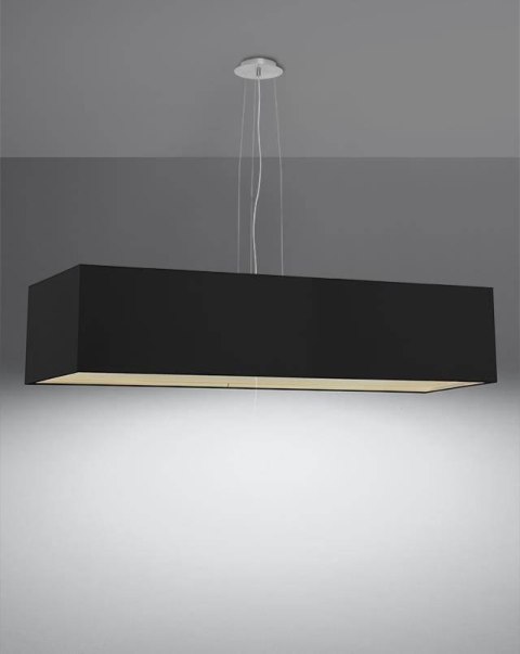 Sollux Lampa Żyrandol SANTA 120 czarny