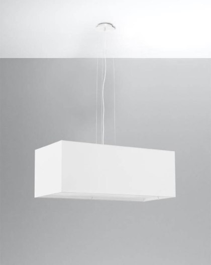 Sollux Lampa Żyrandol SANTA BIS 80 biały