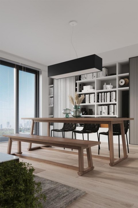 Sollux Lampa Żyrandol SANTA BIS 80 czarny