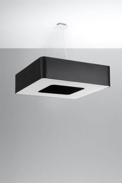 Sollux Lampa Żyrandol URANO 80 czarny