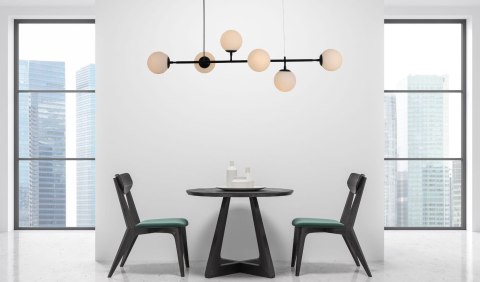 Lampa wisząca Alisa czarna 6xE14 Light Prestige