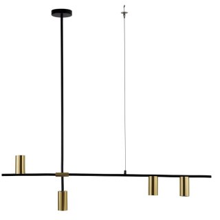 Light Prestige Lampa wisząca Arizona czarno - złota 4xGU10