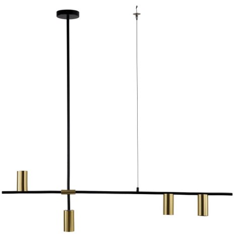 Light Prestige Lampa wisząca Arizona czarno - złota 4xGU10