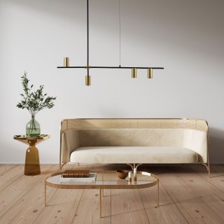 Light Prestige Lampa wisząca Arizona czarno - złota 4xGU10