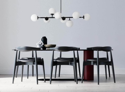 Lampa wisząca Dorado czarna 8xE14 Light Prestige