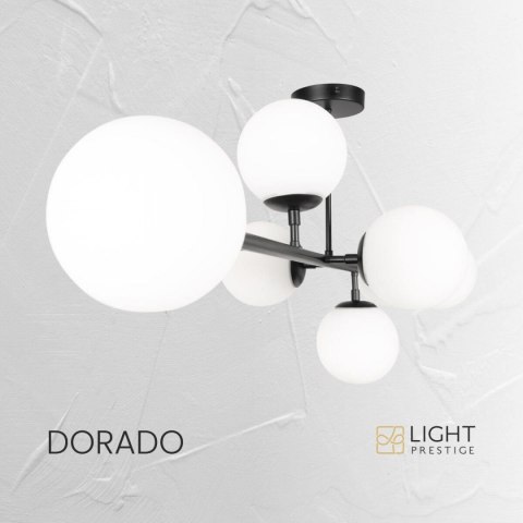 Lampa wisząca Dorado czarna 8xE14 Light Prestige