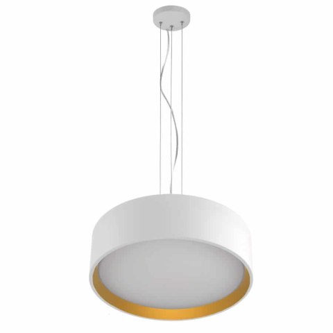 Lampa wisząca Hudson 1xLED biała/złota LP-043/1P WH/GD