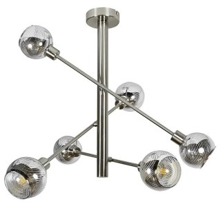 Lampa sufitowa wisząca 6X10W E14 satyna MIGO 36-72481