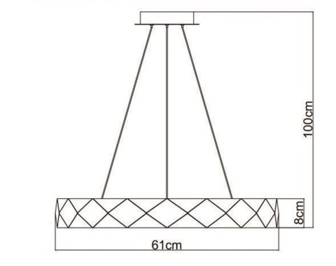 Lampa wisząca Reus różowe złoto LED 4000K Light Prestige