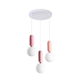 Lampa wisząca Rubi 3xE14 rożowa LP-044/3P Pink