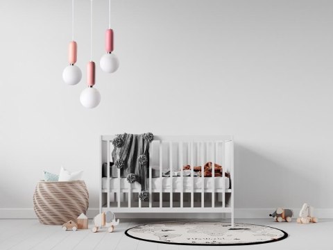 Lampa wisząca Rubi 3xE14 rożowa LP-044/3P Pink