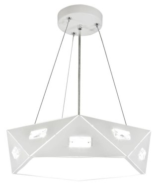 Lampa wisząca biała pięciokątna regulowana LED 24W Nemezis Candellux 31-64875