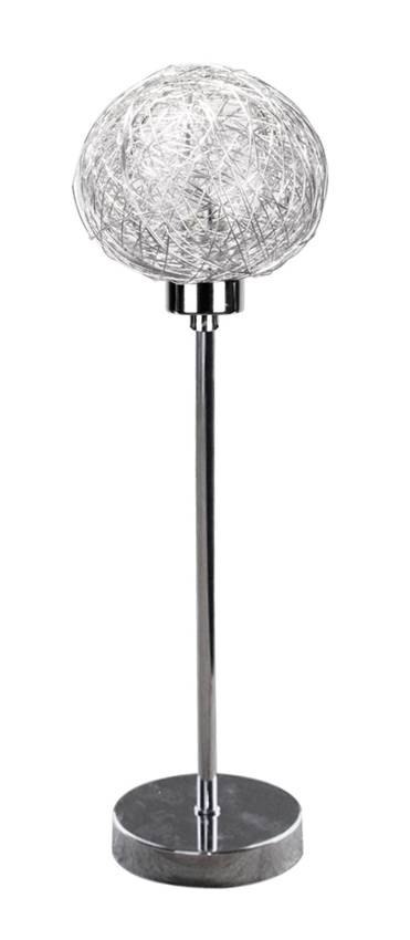 Lampka stołowa chrom kula oplocie Sphere 41-14061