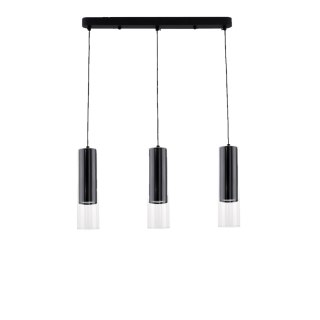 Lampa wisząca Manacor czarna 3xGU10 Light Prestige
