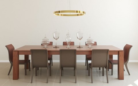 Lampa wisząca Midway Shiny złota LED 3000K Light Prestige