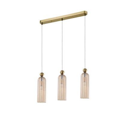 Lampa wisząca Piega 3 amber 3xE14 Light Prestige